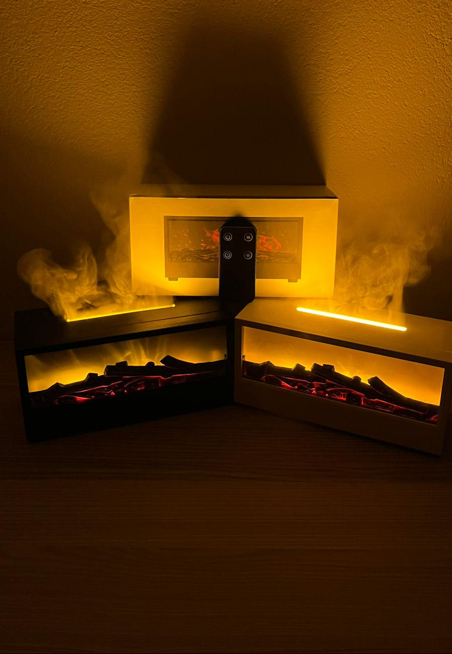 Şömine Görünümlü Kumandalı Hava Nemlendiricisi